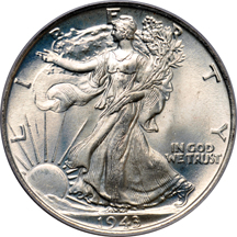 Eight 1943 PCGS MS-66.