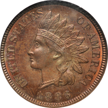 1886 Type 2. NGC MS-64 RB.