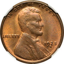 1925-S NGC MS-63 RB.