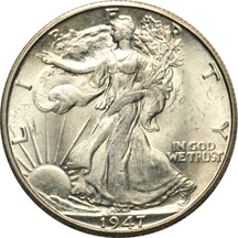 Complete set of Walking Liberty half-dollars in Library of Coins albums Vol. 19 and Vol. 20.