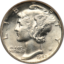 Seventeen 1942-D PCGS MS-66FB.