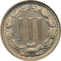 1869 PCGS PF-64+ CAM.