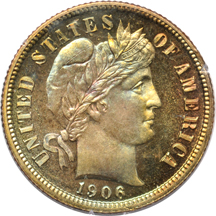 1906 PCGS PF-66.