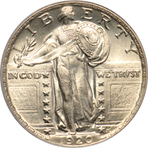 1920 PCGS MS-66.