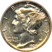 1936 PCGS PF-64.