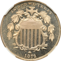 1876 NGC PF-64 CAMEO.