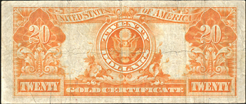 1922 $20.00 Star.  F.