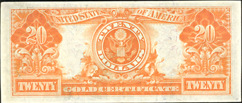 1922 $20.00.  XF.