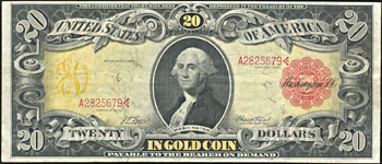 1905 $20.00 technicolor.  VF.