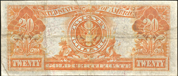 1905 $20.00 technicolor.  VF.