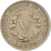 1885 PCGS F-12.