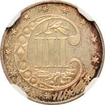 1873 "closed 3" NGC PF-64.