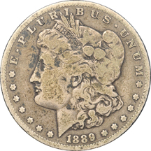 Collection of Morgan dollars 1884 through 1890-CC.