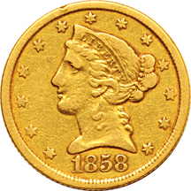 1858-C VF details/cleaned.