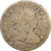 1796 (JR-1) circulated/impaired.