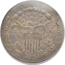 1798 Large Eagle (B-11, BB-111, die state VIII). PCGS Genuine/code 98 (XF details/damaged).