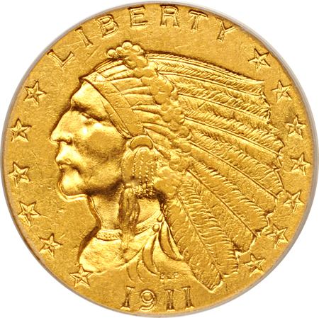 1911 PCGS AU-55.