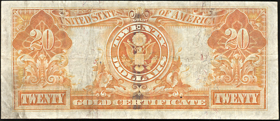 1905 $20.00 technicolor.  VF.