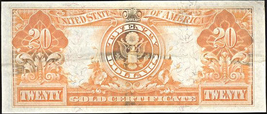 1905 $20.00 technicolor.  XF.