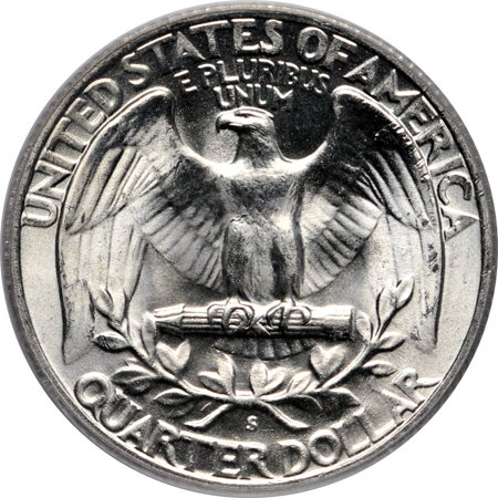 Fourteen PCGS certified Washington quarters.