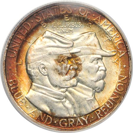 Two 1936 Gettysburg. PCGS MS-66 (green label).