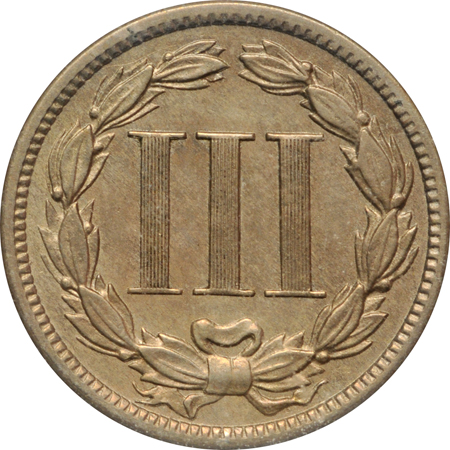 Six three-cent nickels.