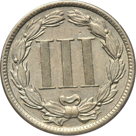 Eleven three-cent nickels.