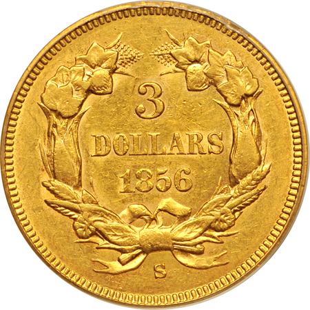 1856-S PCGS AU-53.