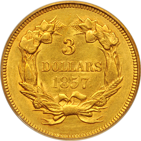 1857 PCGS AU-58.