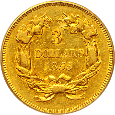 1855 PCGS AU-53.