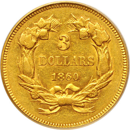 1860 PCGS AU-53.