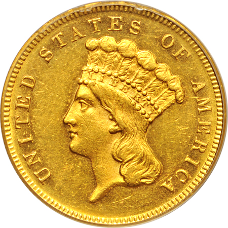 1868 PCGS AU-58.