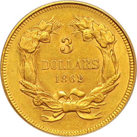 1862 PCGS AU-55.