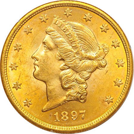 1897-S PCGS MS-62 (rattler).