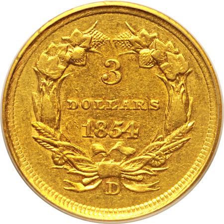 1854-D PCGS AU-55.