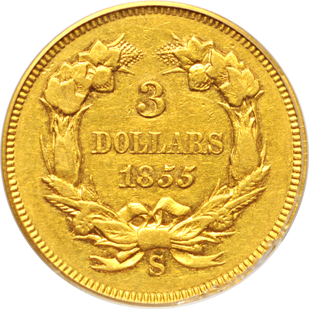 1855-S PCGS XF-45.