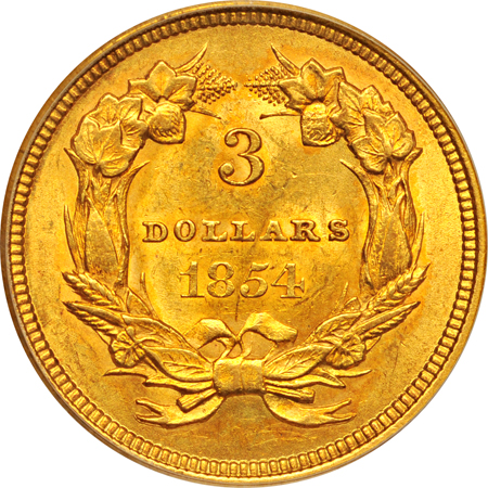 1854 PCGS AU-58.