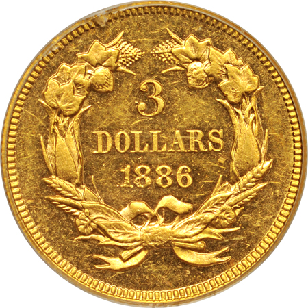 1886 PCGS AU-58.