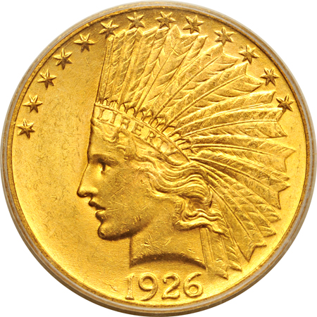 Three 1926 PCGS MS-62 (rattler).