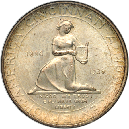 1936 Cincinnati. NGC MS-65 (no line).