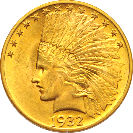 1932 PCGS MS-62 (rattler).