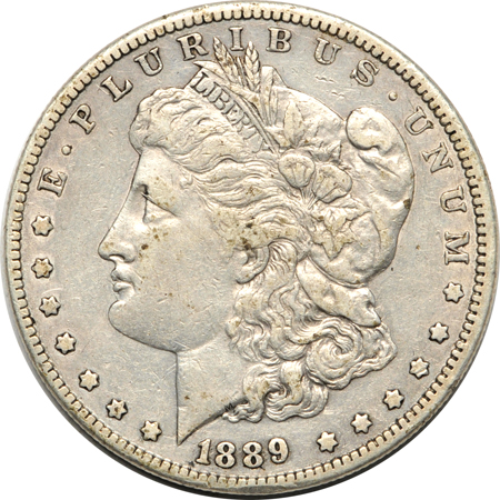 1889-CC VF details/rim bump below date.