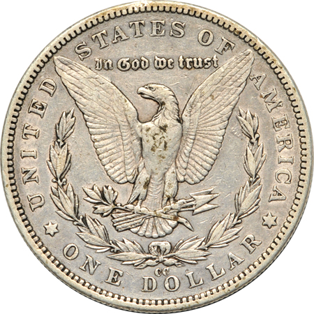 1889-CC VF details/rim bump below date.