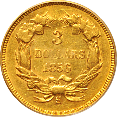 1856-S PCGS AU-53.