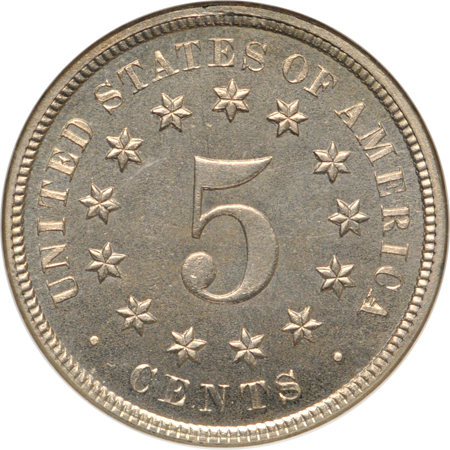 1873 CLOSED 3. NGC PF-65 CAC.