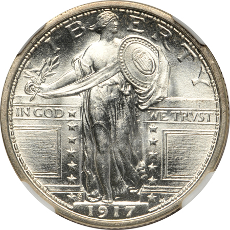 1917-S Type 1. NGC MS-66 FH.