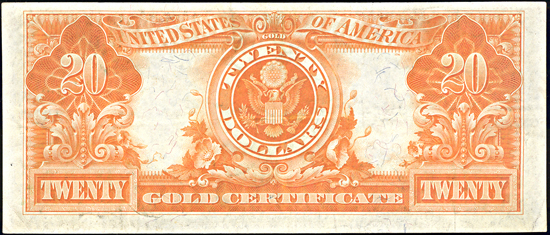 1922 $20.00.  XF.