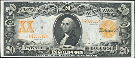 1906 $20.00.  CHCU.