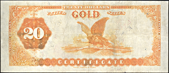 1882 $20.00.  VF.