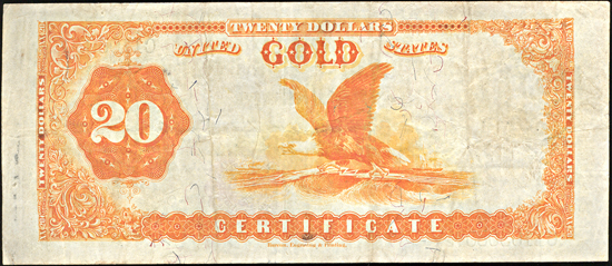 1882 $20.00.  VF.